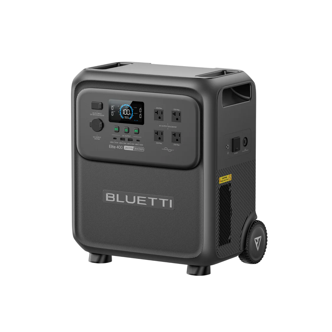 Elite 400 Power Station Left angled on a transparent background