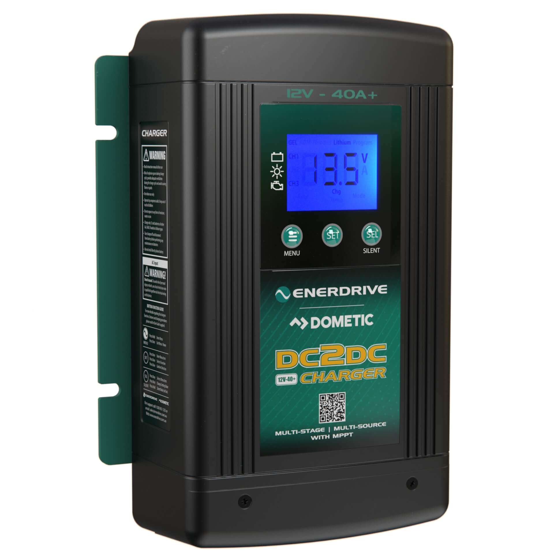 Enerdrive | Dometic 12V 40A DC Slightly Angled to the right on a white background