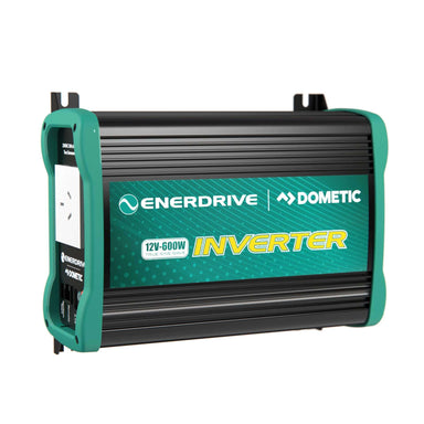 Enerdrive | Dometic E-Power 12V 600W Pure Sine Wave Inverter Slightly Angled to the Right on a white background