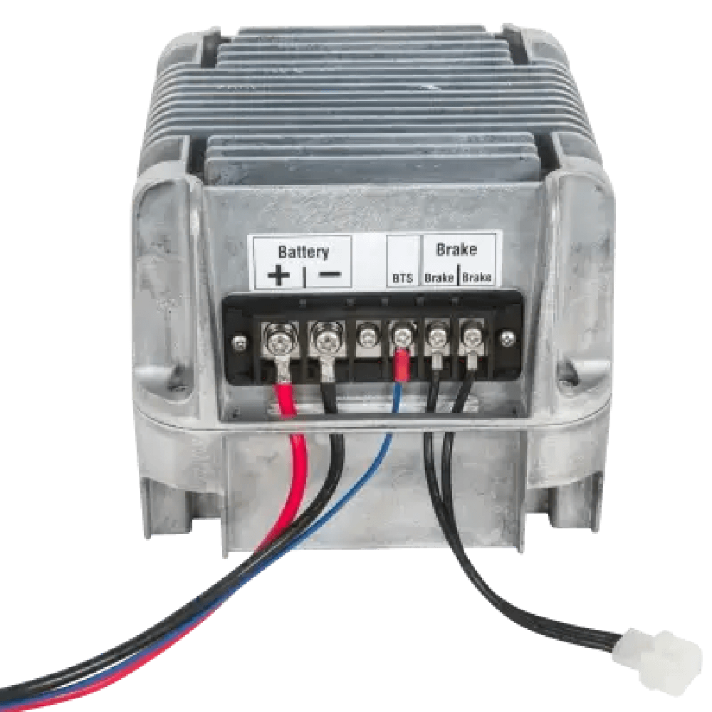 Enerdrive | Dometic E-Power Industrial 36V 20A Battery Charger Connection Photo on a transparent background