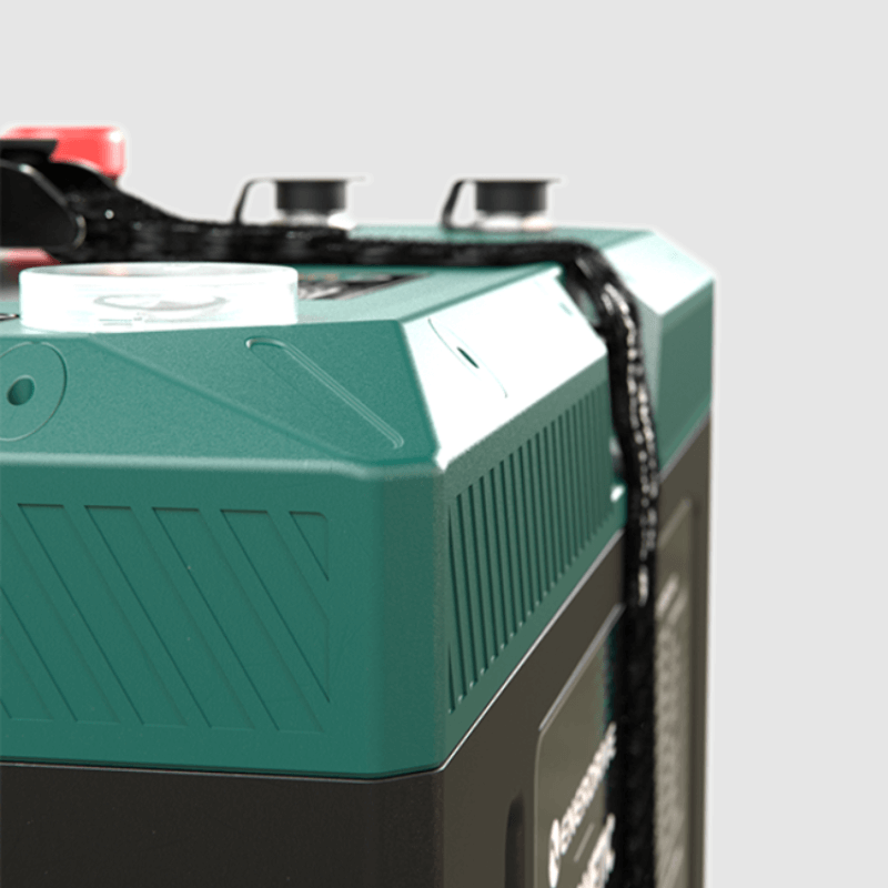 Enerdrive Dometic Ultra 12v 100Ah Battery rear view on the white background