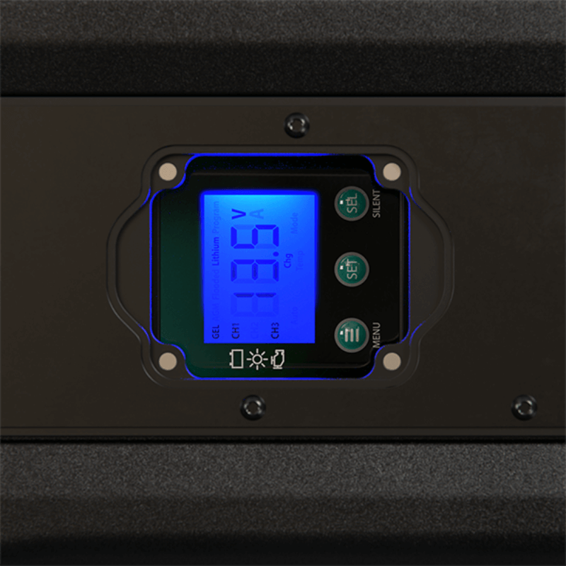 Enerdrive Journeyman Off-Grid Power System digital display with buttons