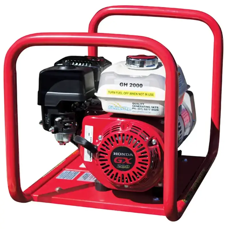 Honda GH2000 2.5kVA Petrol Generator front on a white background