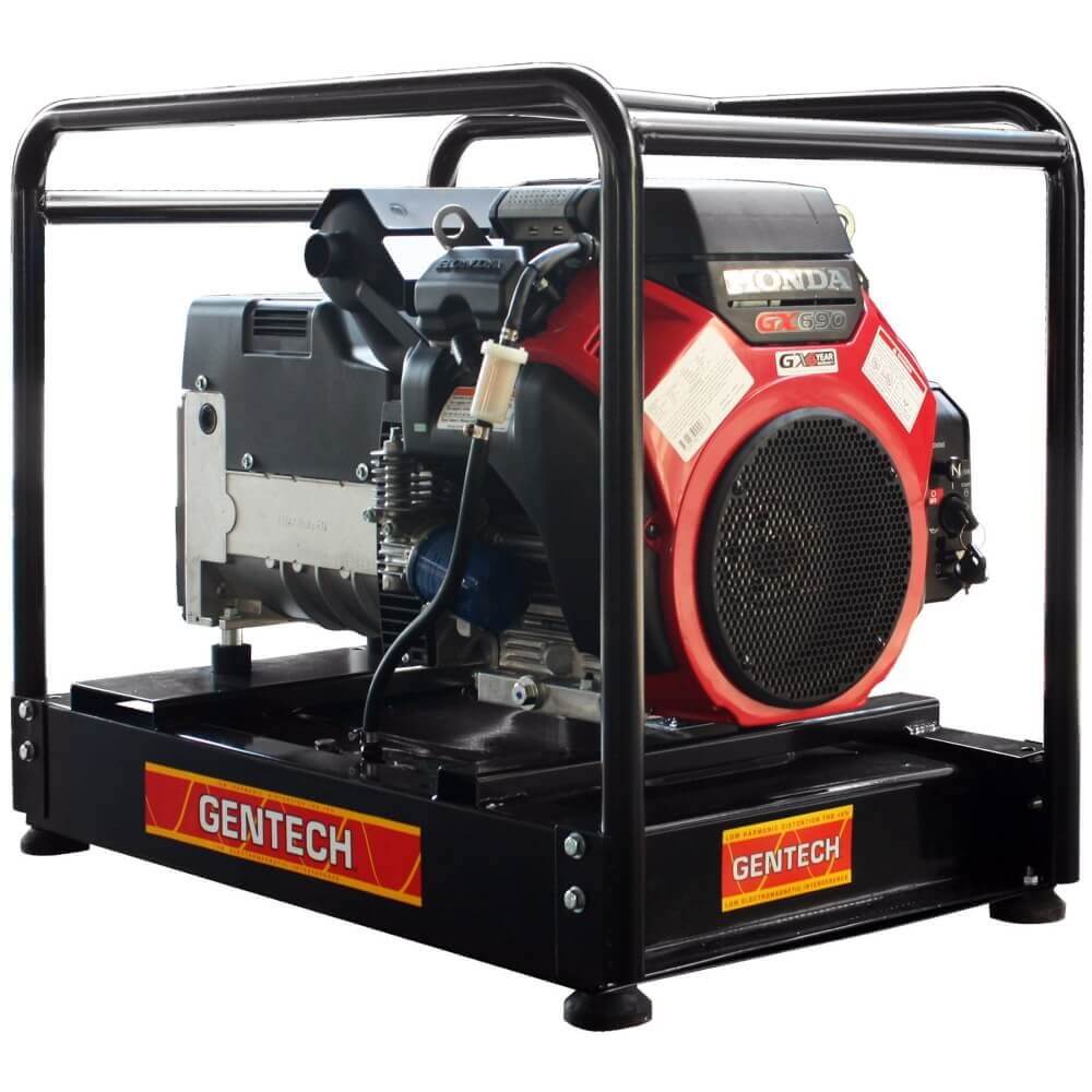 Gentech 15kVa generator on a white background