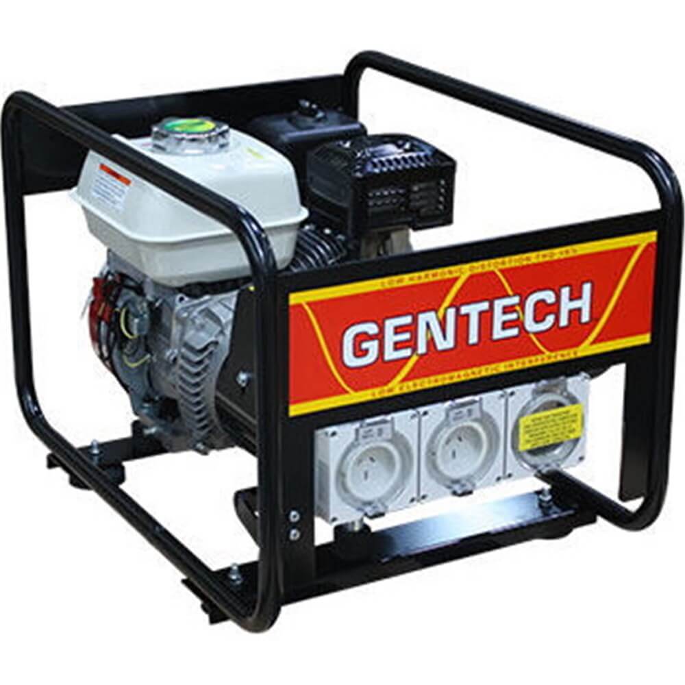 Gentech 3.4 kVA RCD Petrol Generator Main photo on a white background