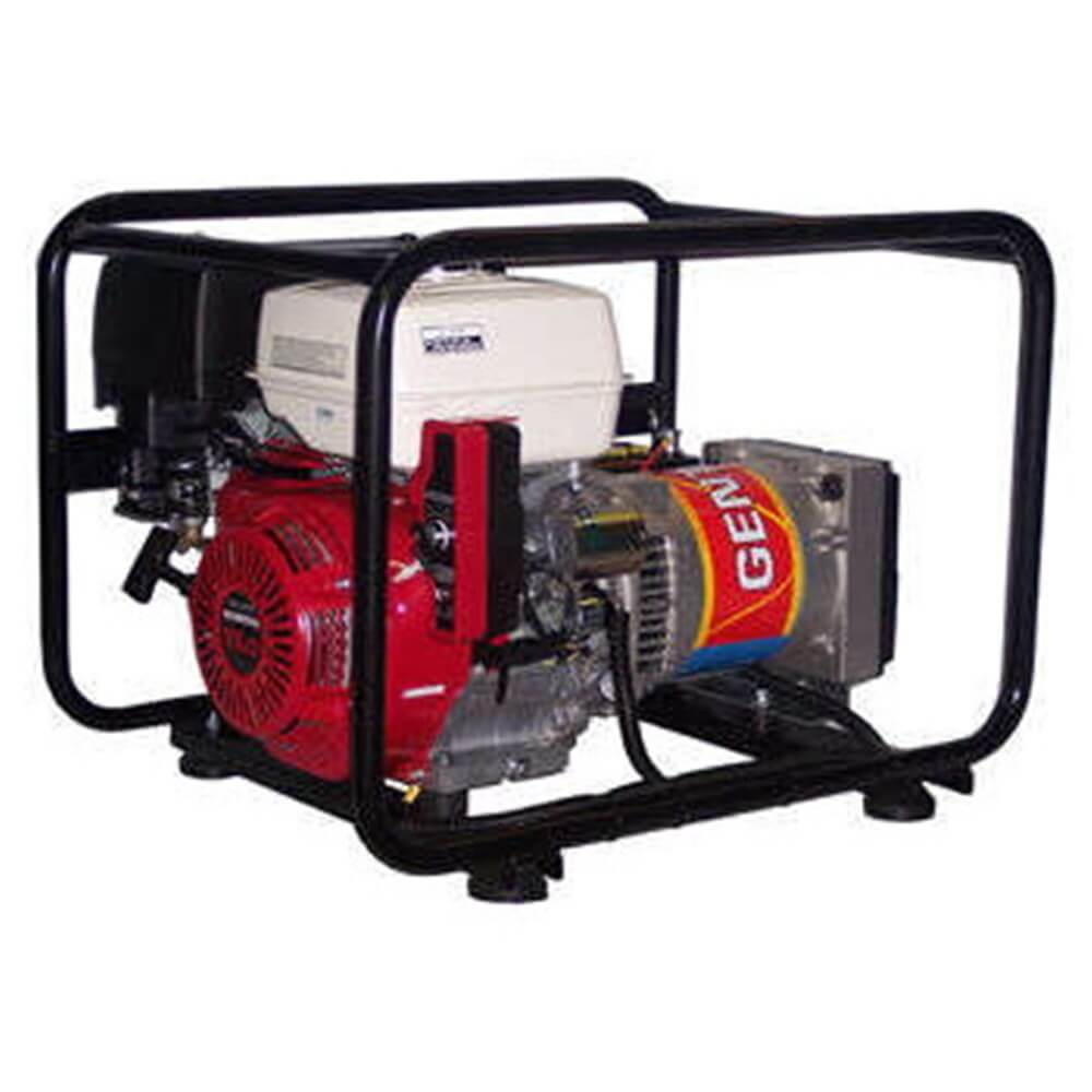 Gentech 5.9 kVA Electric Start Petrol Generator on a white background