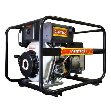 Gentech 6.8 kVA Electric Start Diesel Generator on a white background