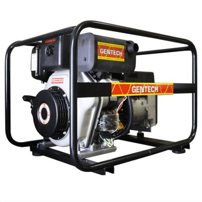 Gentech 6.8 kVA diesel welder generator main photo on a white background