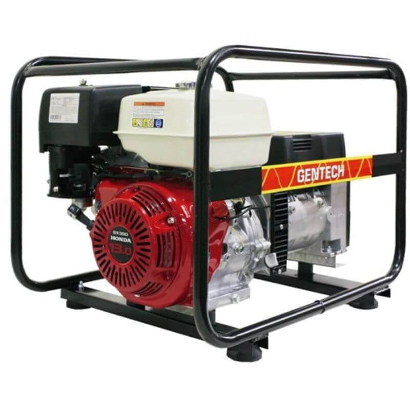 Gentech 7 kVA 3 Phase Petrol Generator main photo on a white background