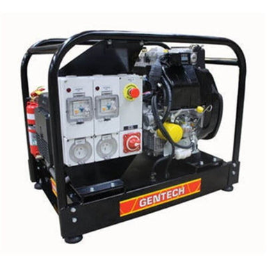 Gentech 8.5kVa mining generator Angled Photo on a white background