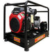Gentech 9.5 kVA Electric Start Petrol Generator Slightly Angled to the Left on a white background