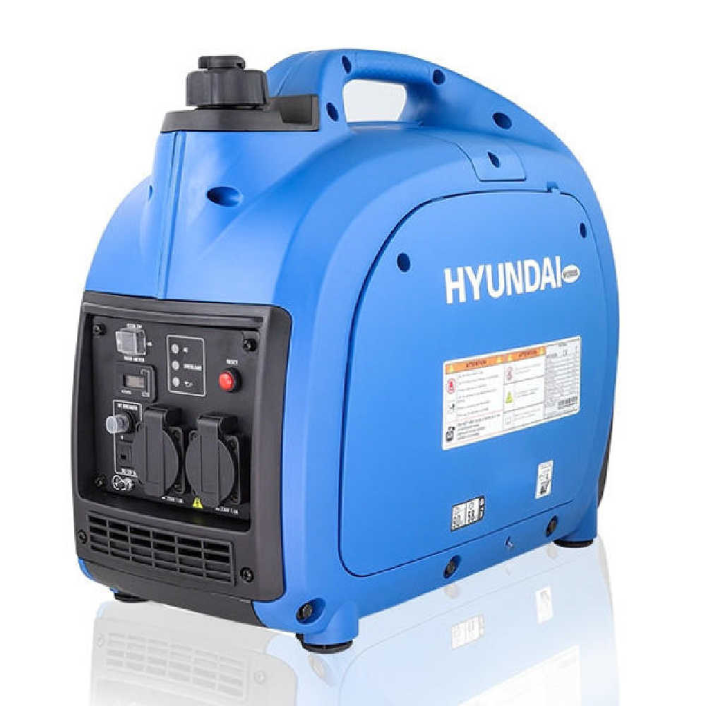 HY2300Si Portable Generator angled on a white background