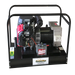 Honda 11kVA Fuel Based Tank Petrol Generator side another angle on a transparent background