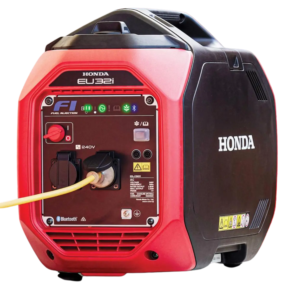 Honda 3.2kVA Portable Inverter Generator on a transparent background