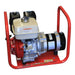 Honda 4.5kVA Petrol Generator side on a white background