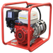 Honda 7.5kVA 3 Phase Generator side front on a transparent background