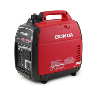 Honda EU22i 2kVA Portable Inverter Generator back and side on a white background