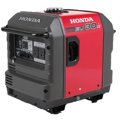 Honda EU30is Back and side on a transparent background