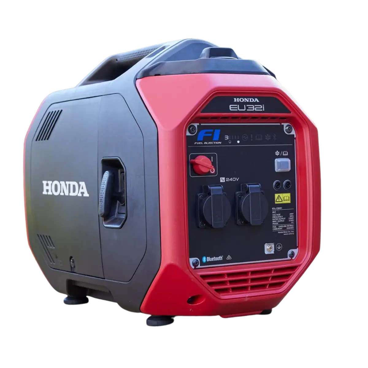 Honda EU32i outlets on a transparent background