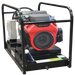 Honda GH10000-FBT-3 11kVA 3 Phase Petrol Generator front on a transparent background