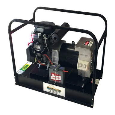 Honda GH12000E-FBT 12.5kVA Petrol Generator Side view on a transparent background