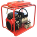 Honda GH12000E-LRT-3 12.5kVA 3 Phase Petrol Generator slightly angled to the left on a transparent background