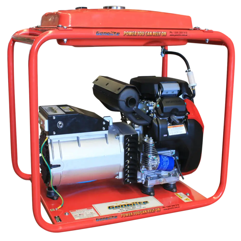 Honda GH12000E-LRT 12.5kVA Petrol Generator side view on a transparent background