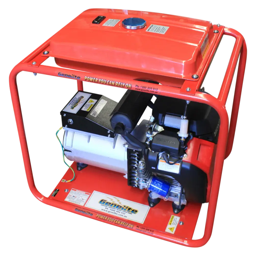 Honda GH12000E-LRT Generator top and side on a transparent background