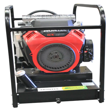 Honda GH14000E-FBT 14.5kVA 3 Phase Petrol Generator front on a transparent background