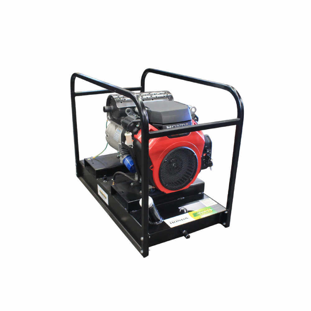 Honda GH16000E-FBT Generator Slightly Angled to the Right on a white background