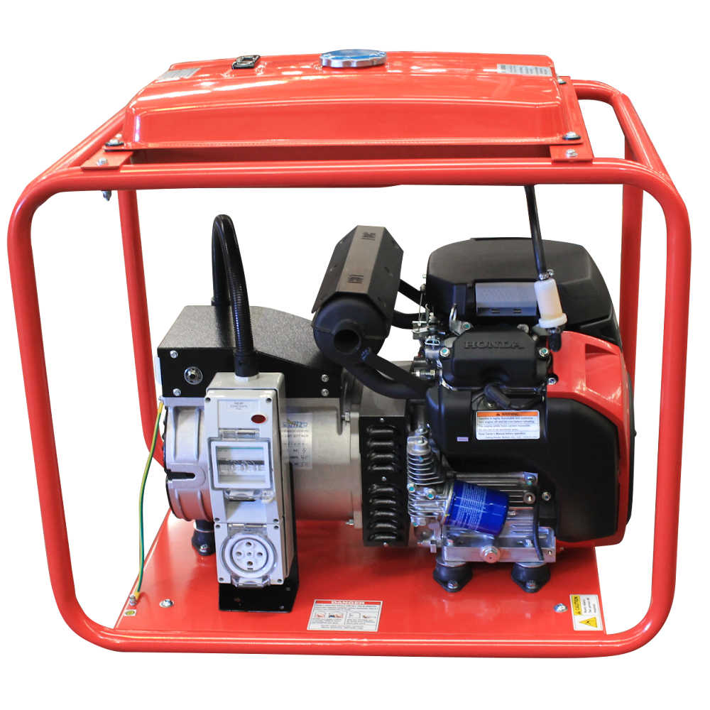 Honda_GH16000E-LRT_Generator side view on a white background