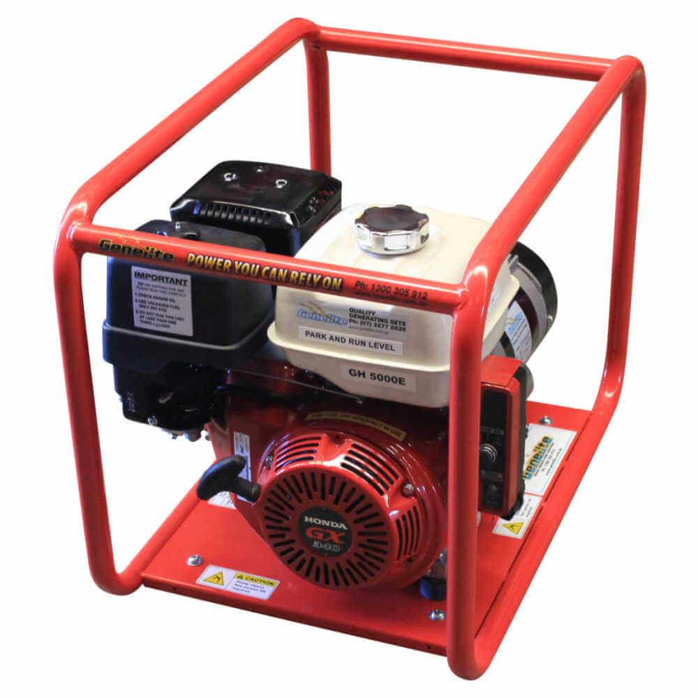 Honda GH5000E 6kVA Electric Start Petrol Generator main photo on a white background