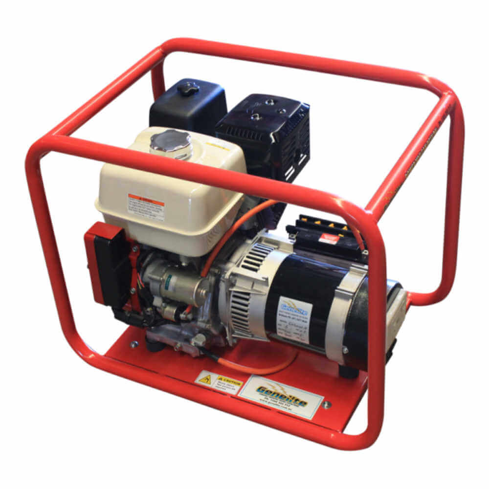 Honda GH5000E Generator top and side on a white background