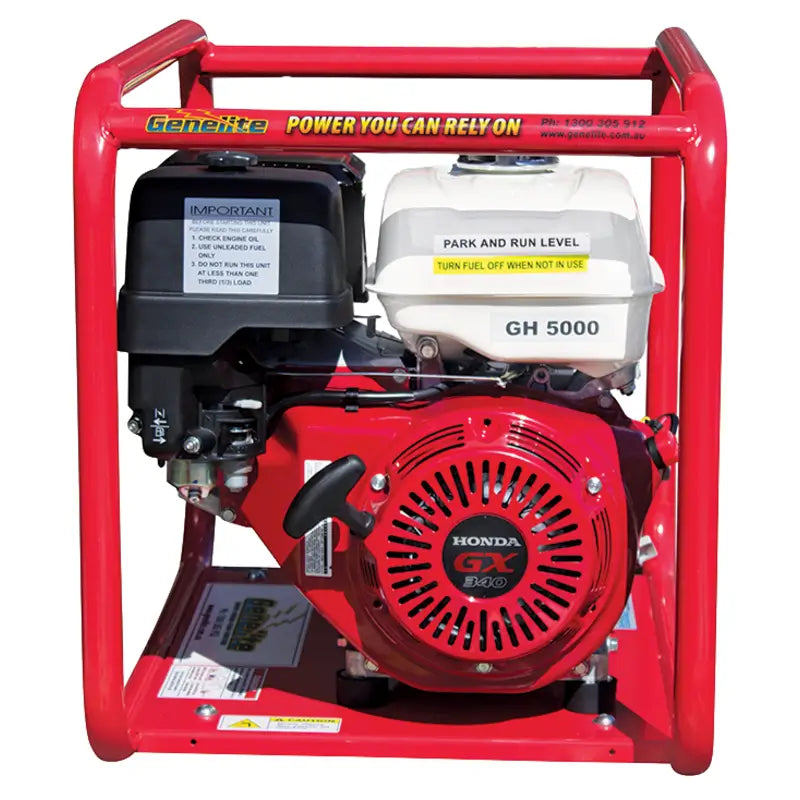 Honda GH5000 Generator front on a white background
