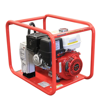 Honda GH6000-3 7.5kVA 3 Phase Petrol Generator Main Photo on a transparent background