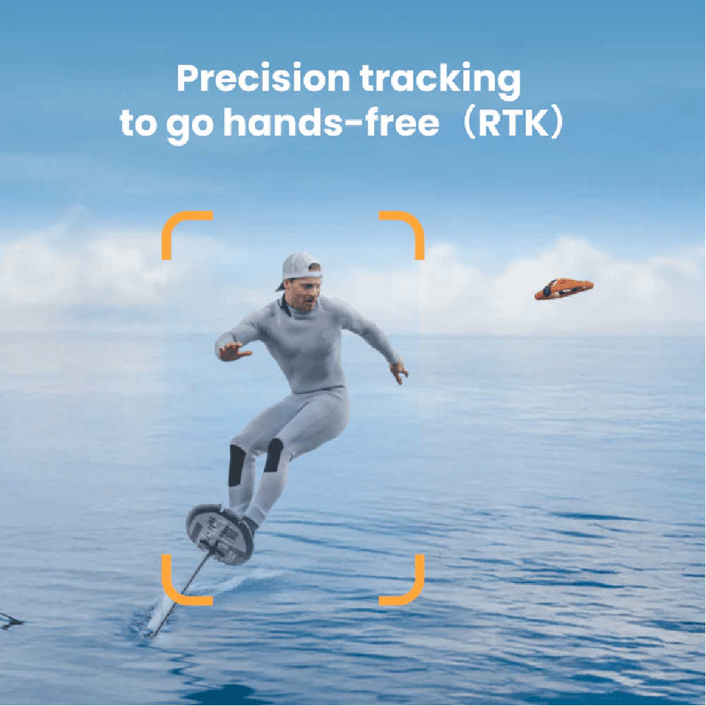 HoverAir AQUA Self Flying Camera Precision Tracking Infograph