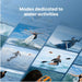 HoverAir AQUA Waterproof Drone Modes  infographic