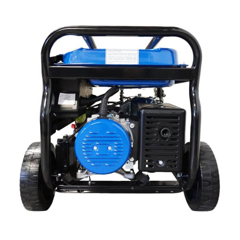 Hyundai 10kVA Petrol Generator back on a white background
