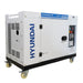 Hyundai DHY10000SE 10kVA Long Range Diesel Generator slightly angled to the right on a white background
