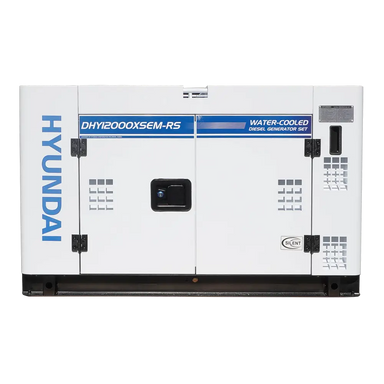 Hyundai DHY12000XSEm-RS Diesel Generator Main Photo on a transparent background