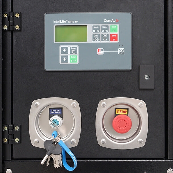 in the photo a Hyundai DHY122KSEM Single Phase Generator with key