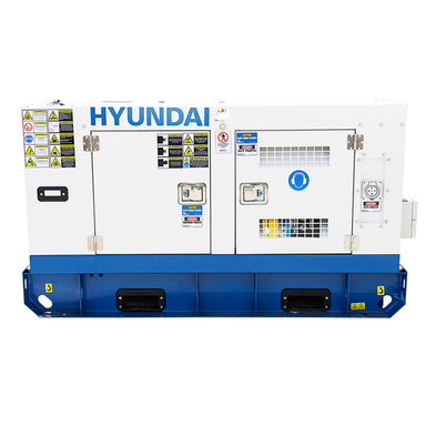 Hyundai DHY14KSE 14kVA 3 Phase Diesel Generator Main Photo on a white background