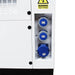 Hyundai DHY22KSEM 27.5kVA Single Phase Diesel Generator controls on a white background