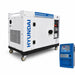 A Hyundai DHY8700SE-LRS Generator With an ATS module in the bottom right hand corner.