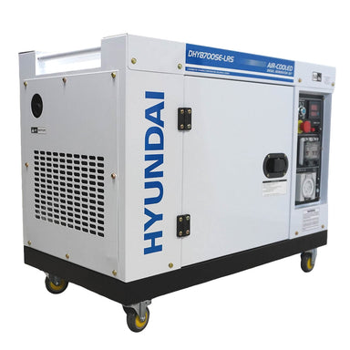 Hyundai DHY8700SE 8kVA Long Range Diesel Generator Main Photo on a white background