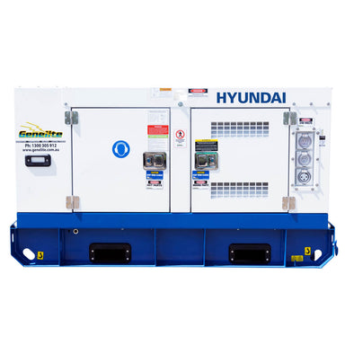 Hyundai DHY9KSEM 11kVA Single Phase Diesel Generator Main Photo on a white background