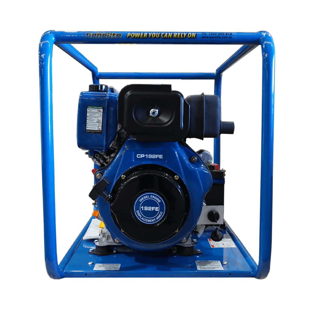 Hyundai GHD3500E 4.5kVA Diesel Generator on a white background