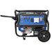 Hyundai HY10000LEK 10kVA Petrol Generator side on a white background