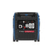 A photo of the back of a Hyundai HY6000i 6000w portable inverter generator with a white background.