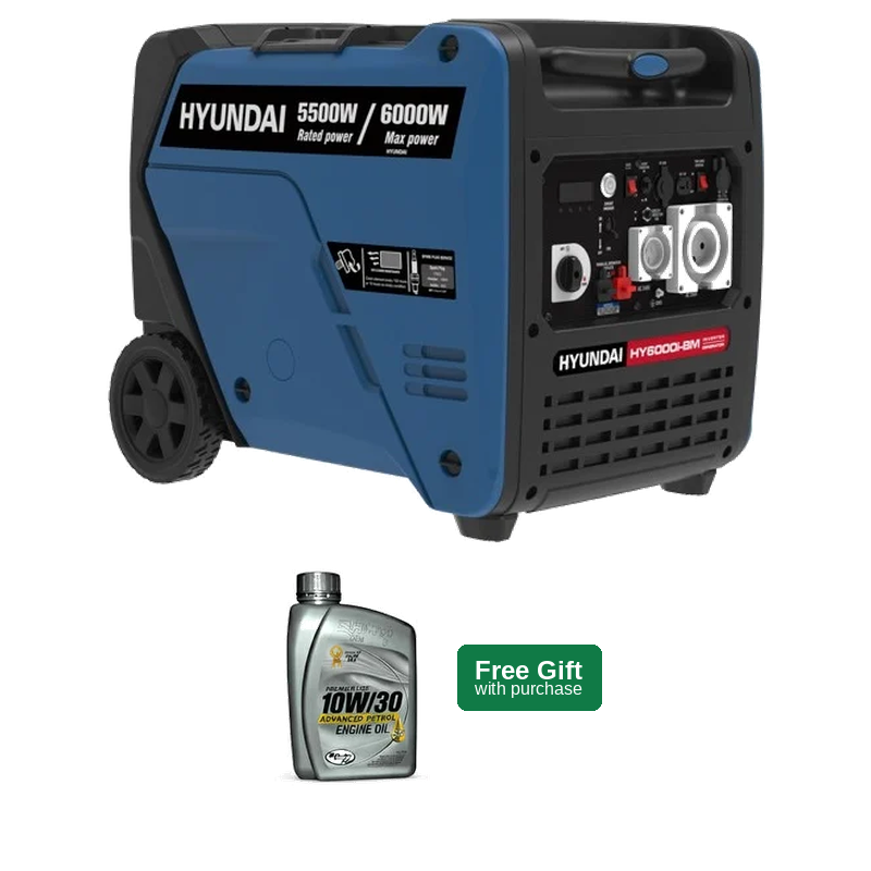 Hyundai HY6000i 7.5kVA Portable Inverter Generator